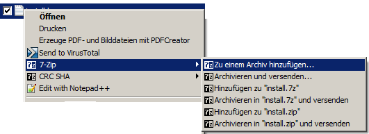 zu Archiv hinzufügen