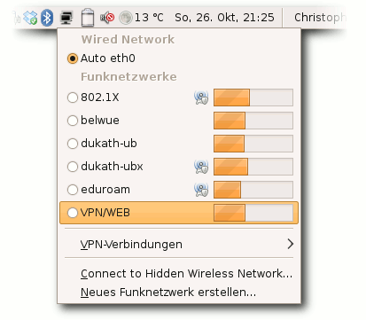 Networkmanager Screenshot